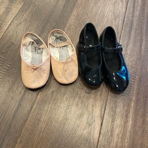 Toddler Dance Bundle- Tap Shoes and Ballet Shoes